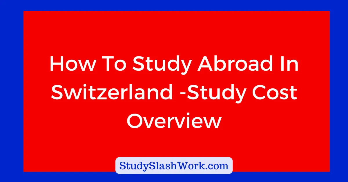 how to study abroad
