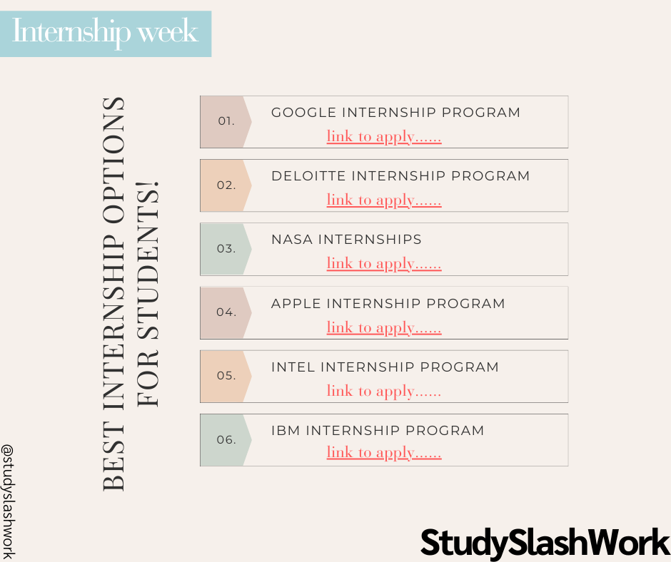 inernships for international students