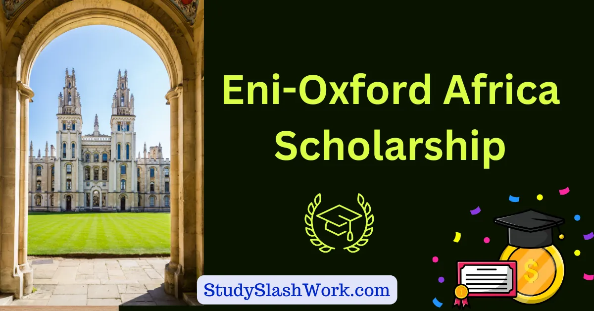 Eni-Oxford Africa Scholarship 2024