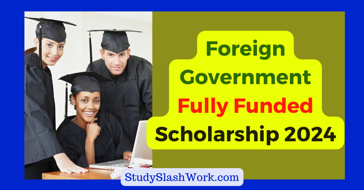 Best Foreign Government Fully Funded Scholarship 2024 StudySlashWork